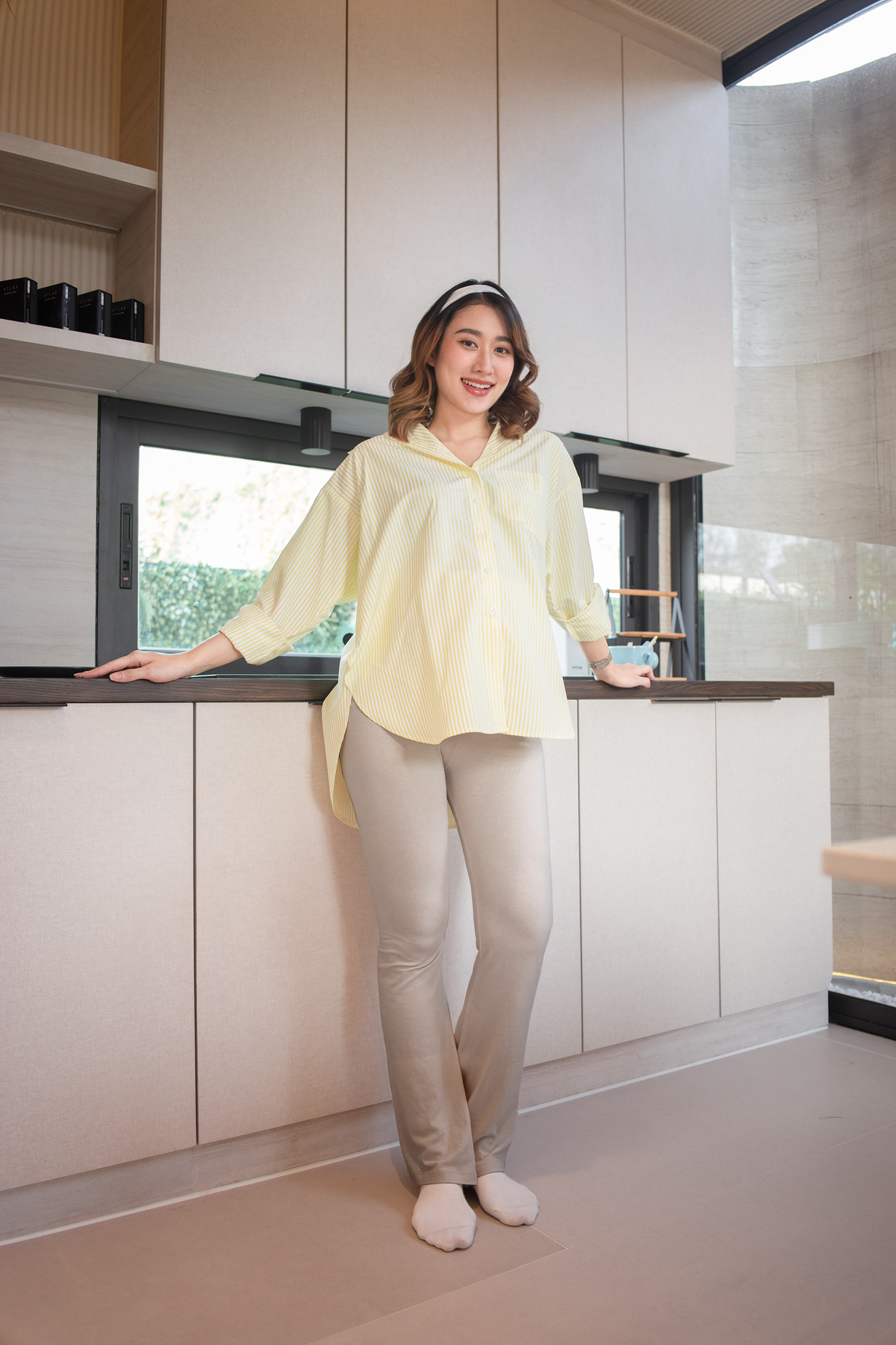 Flared Maternity leggings regular fit