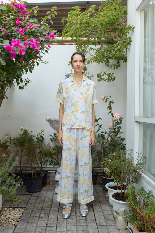 100% Supersoft Rayon Loungewear Short sleeve Long pants Set